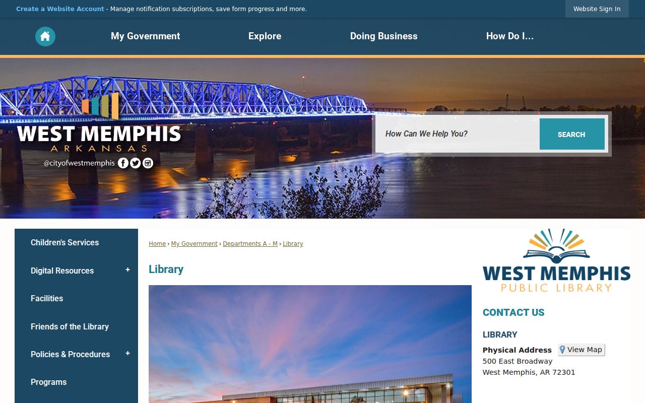 West Memphis city directory research through the public library