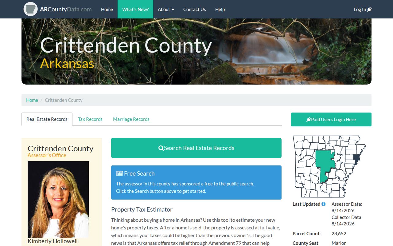 West Memphis residents directory ARCountyData property lookup