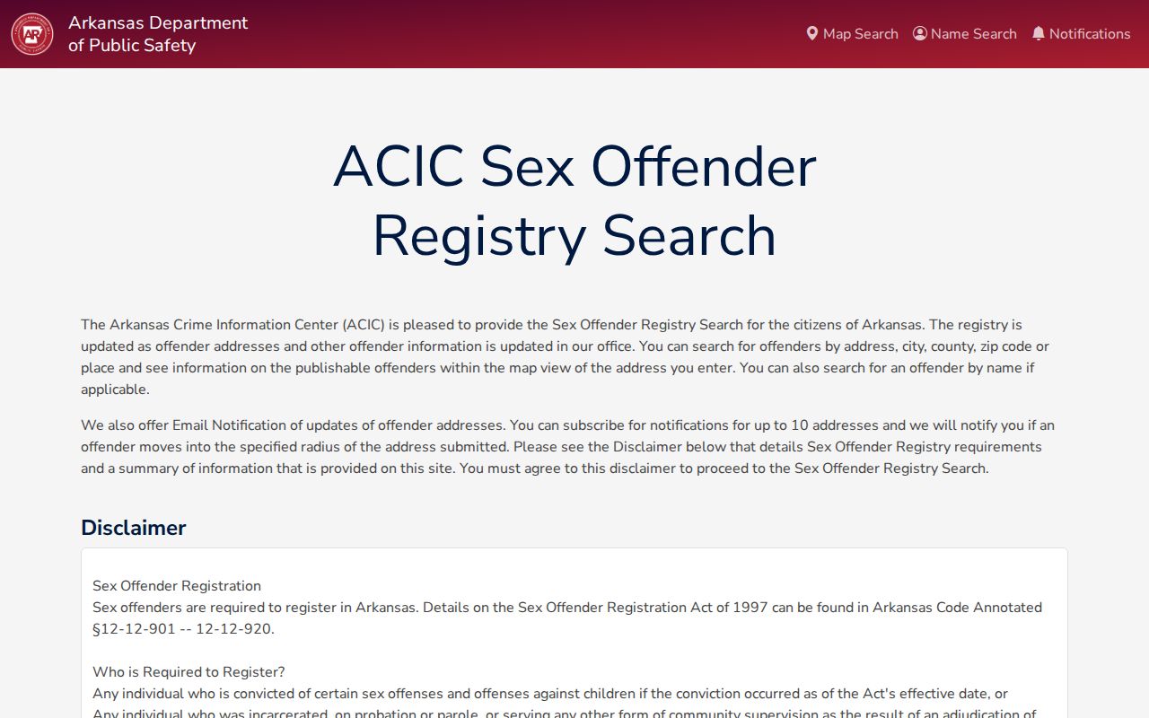 West Memphis resident lookup Arkansas offender registry